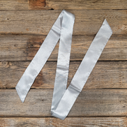 Silver / Grey Western Skinny Mini Wild Rag Scarf / Cowgirl Necktie #TW304