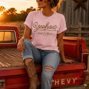 Yeehaw and Amen Christian Graphic Tee