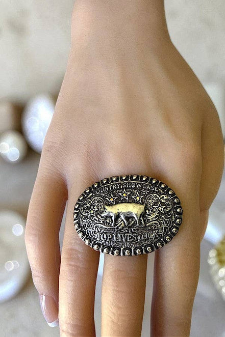 WESTERN TOP LIVESTOCK STATEMENT CUFF RING