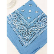 SKY BLUE Pasley Pattern Bandanas: SKY BLUE / ONE(12)