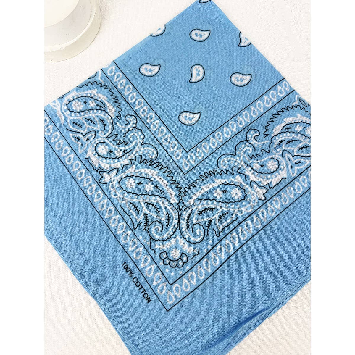 SKY BLUE Pasley Pattern Bandanas: SKY BLUE / ONE(12)