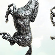 WESTERN METAL HORSE LINK CHAIN BELT