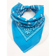 BLUE Pasley Pattern Bandanas: BLUE / ONE(12)