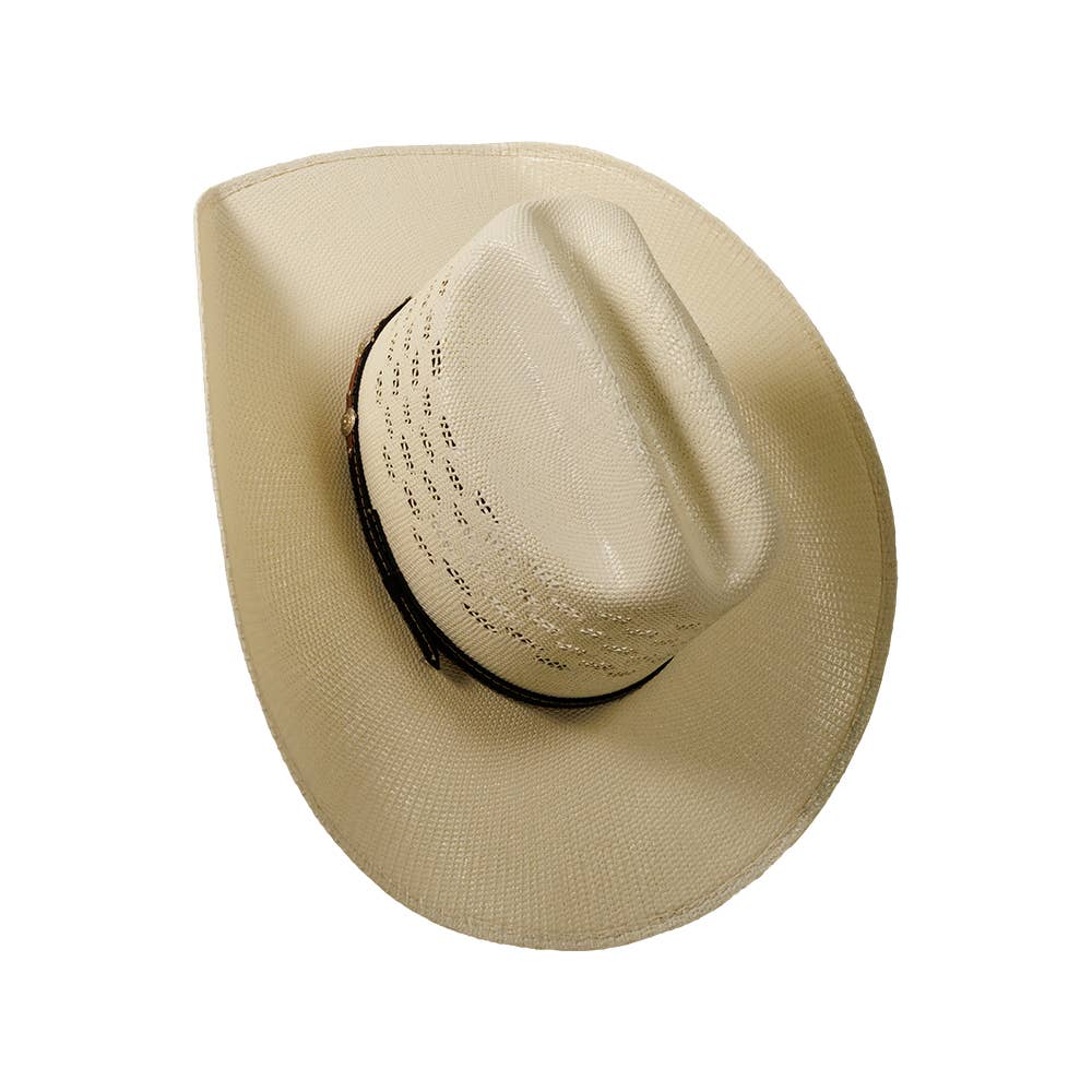 New Western Cowboy Straw Hat - Style Coyote