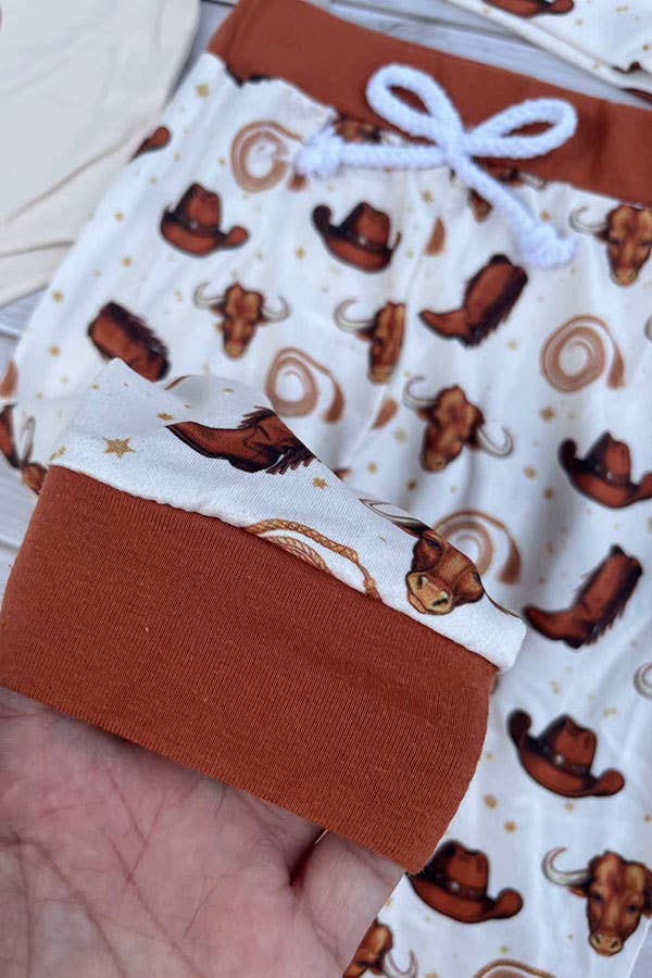 Western NEW TO THE HERD 3pc baby boutique set 2601089M