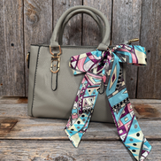 Blue and Purple Western Skinny Mini Wild Rag Scarf / Cowgirl Necktie #TW329