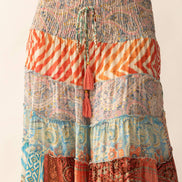 Cassandra Patchwork Dress in Multicolor