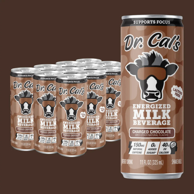 Dr. Cal's Energized Milk Chocolate Milk Energy Drink - 12PK