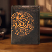Shotshell Burnished Leather Trifold Wallet