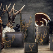 Buck Burnished Leather Secretary Wallet