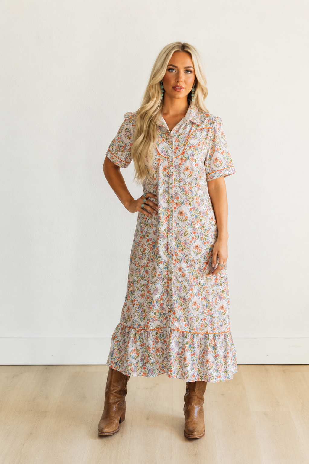 TH2409 FLORAL DRESS (7 Piece)