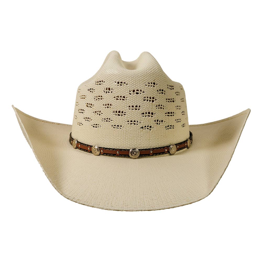 New Western Cowboy Straw Hat - Style Coyote