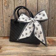 Black and White Western Skinny Mini Wild Rag Scarf / Cowgirl Necktie #TW120