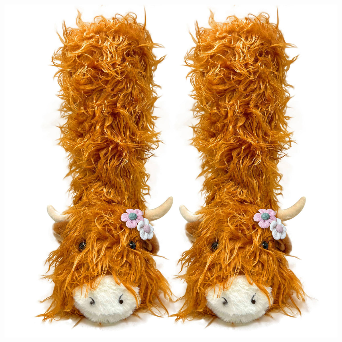 Highland Cattle | Kid's Plush Slipper Socks with Grippers