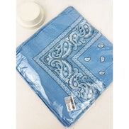 SKY BLUE Pasley Pattern Bandanas: SKY BLUE / ONE(12)