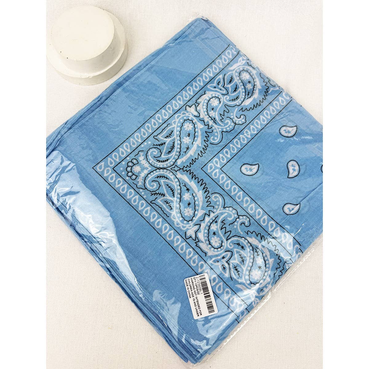 SKY BLUE Pasley Pattern Bandanas: SKY BLUE / ONE(12)
