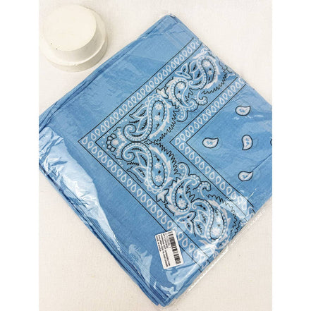 SKY BLUE Pasley Pattern Bandanas: SKY BLUE / ONE(12)