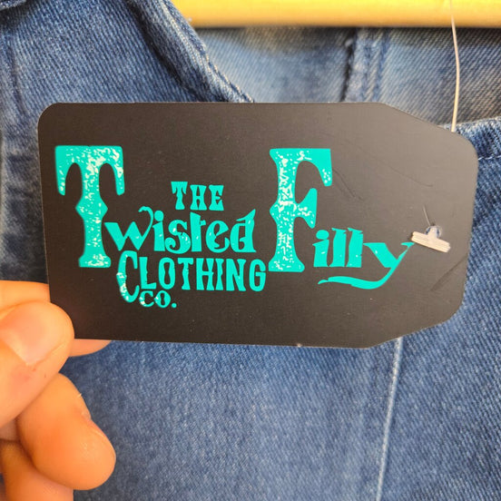 Denim Overall Dress by The Twisted Filly