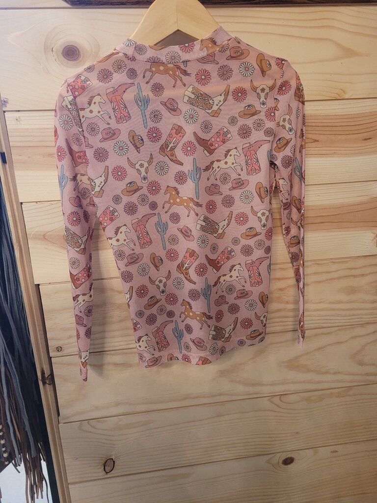 Twisted Filly Printed Long Sleeve Top