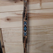 Westrian Leather Beaded Guitar Strap