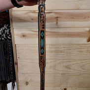 Westrian Leather Beaded Dog Leash