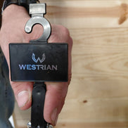 Westrian Beaded Black Leather Dog Leash