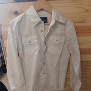 Wrangler White Button-Up Shirt