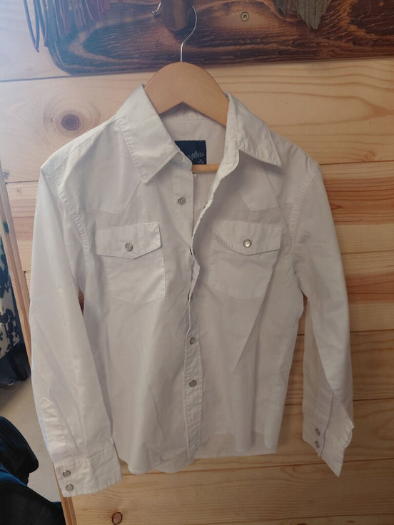 Wrangler White Button-Up Shirt