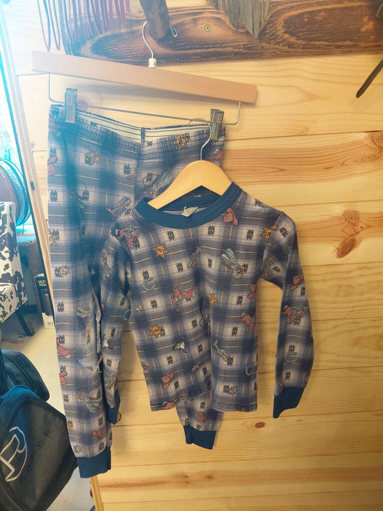 Wormser Boys' Plaid Pajama Set