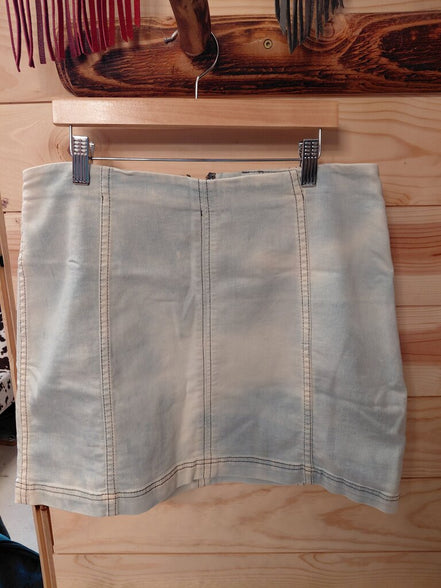 Free People Denim Mini Skirt