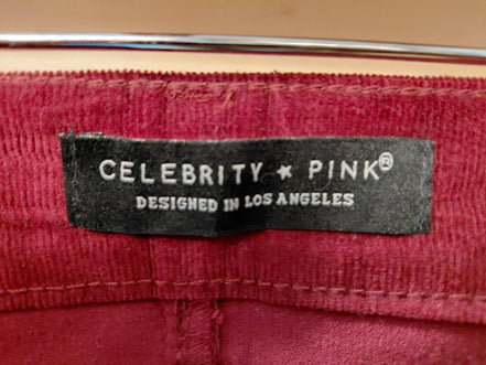 Celebrity Pink Corduroy Mini Skirt