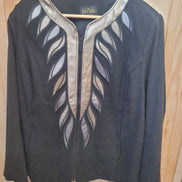 Bob Mackie Black Embroidered Jacket