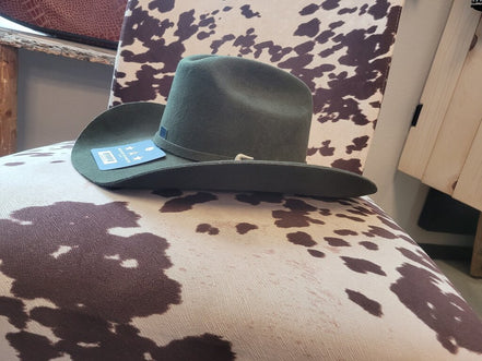 Green Wool Cowboy Hat