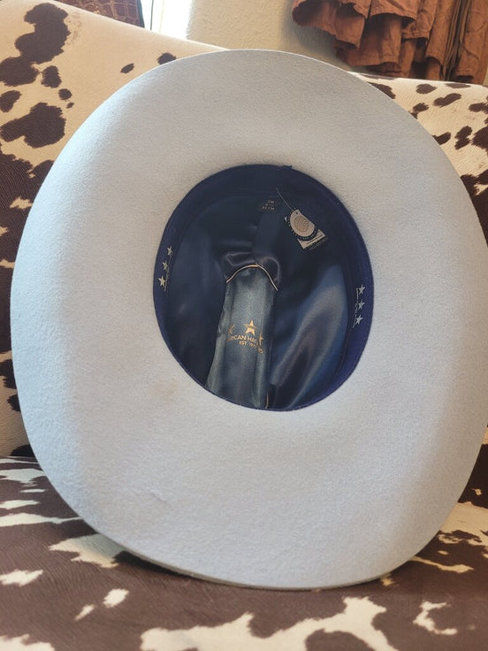American Hat Makers Blue Cowboy Hat