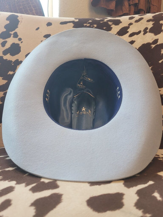 Light Blue Western Hat