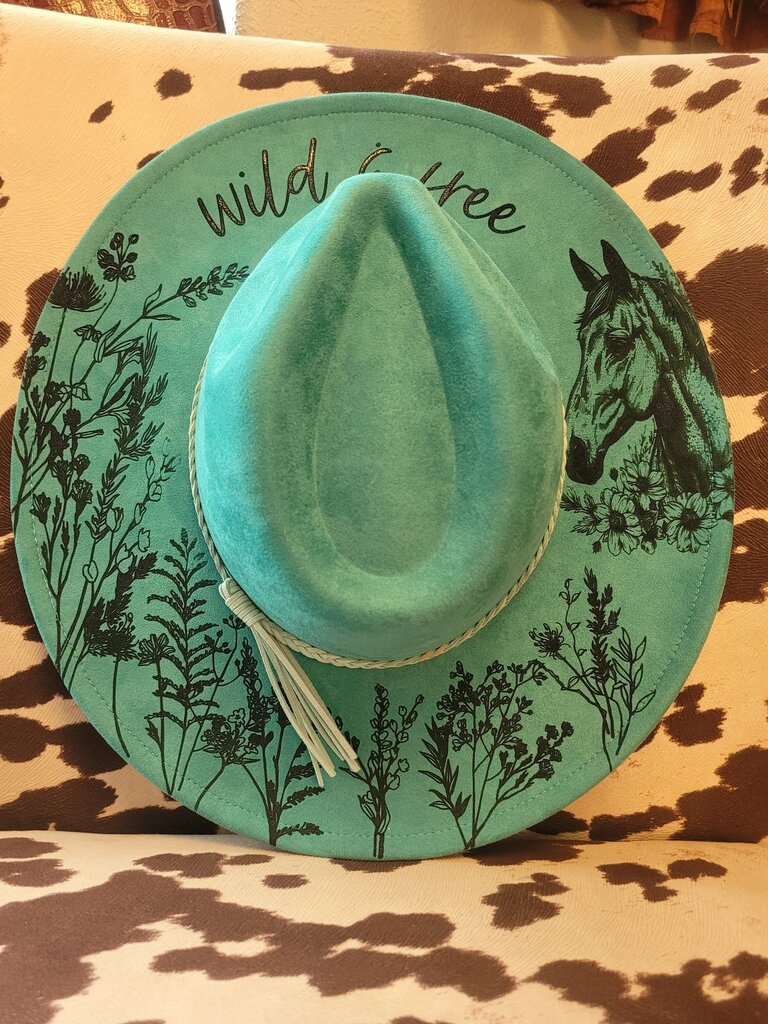 Wild & Free Turquoise Cowboy Hat