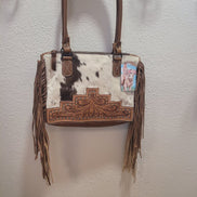 Fringe Cowhide Handbag