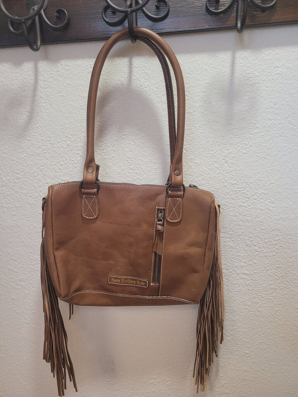 Fringe Cowhide Handbag