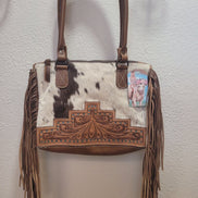 Fringe Cowhide Handbag