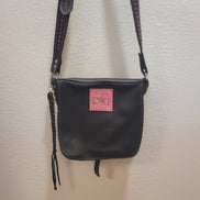 Black and Pink Western Style Crossbody Bag