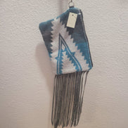 Aztec Patterned Fringe Purse