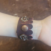 Leather Adjustable Western Style Bracelet