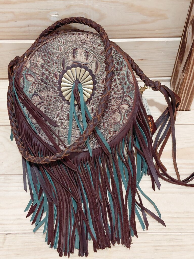 Prairie Leather Fringe Handbag