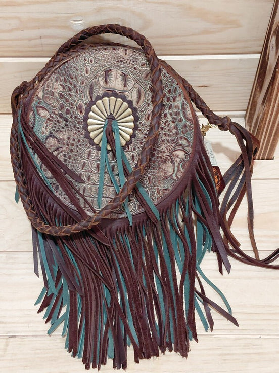 Prairie Leather Fringe Handbag