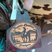 Prairie Leather Designs Round Fringe Bag