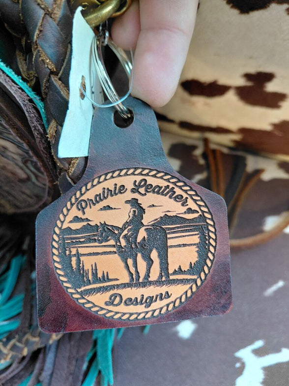 Prairie Leather Designs Round Fringe Bag