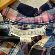 Hope & Henry Girls' Plaid Dress