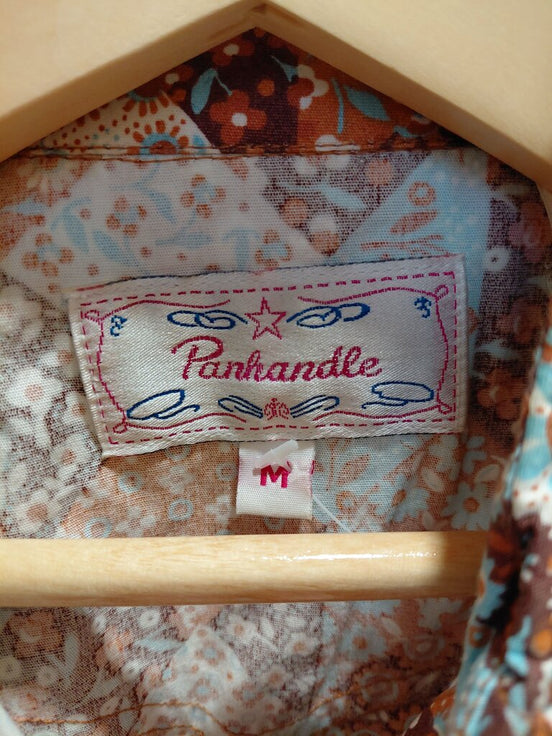 Panhandle Women's Vintage-Style Floral Button-Up Shirt