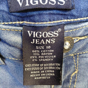 Vigoss Women's Size 10 Distressed Jeans