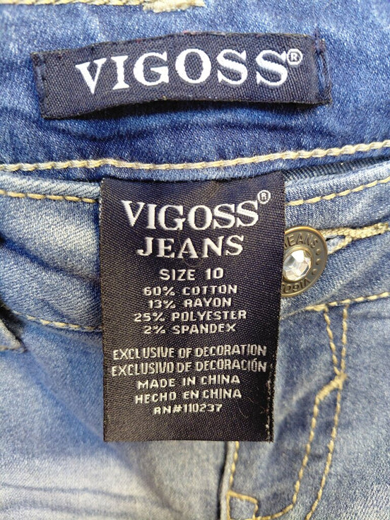 Vigoss Women's Size 10 Distressed Jeans
